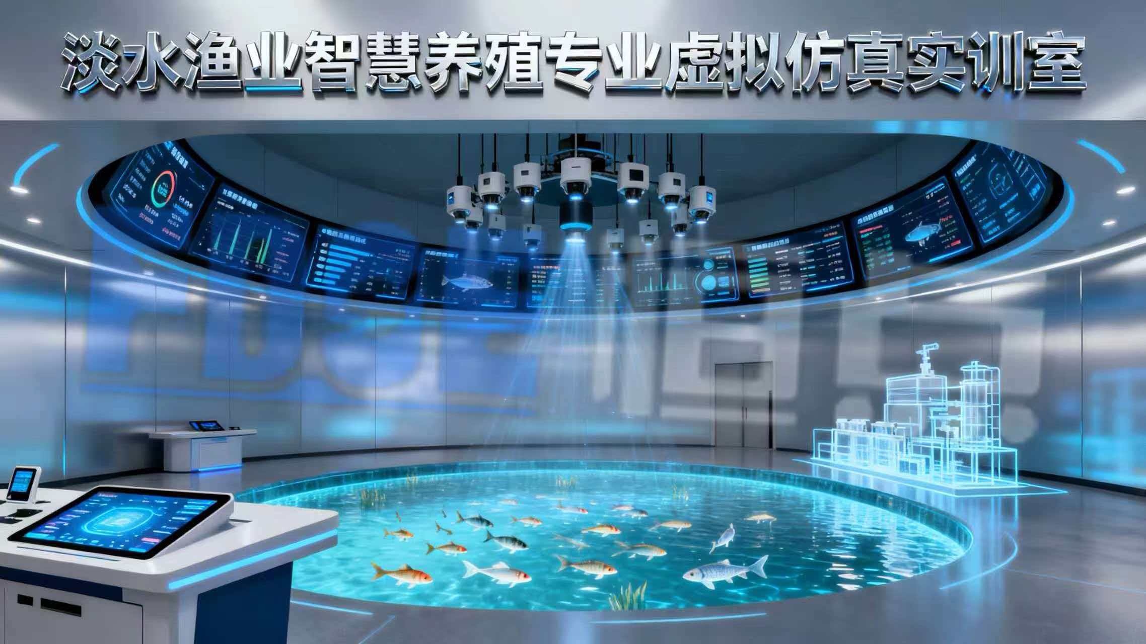 淡水渔业智慧养殖专业虚拟仿真实训室