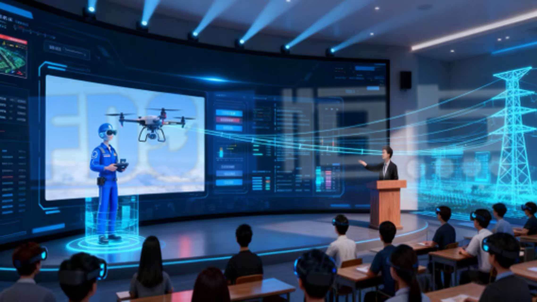 无人机电力巡检虚拟仿真实训室