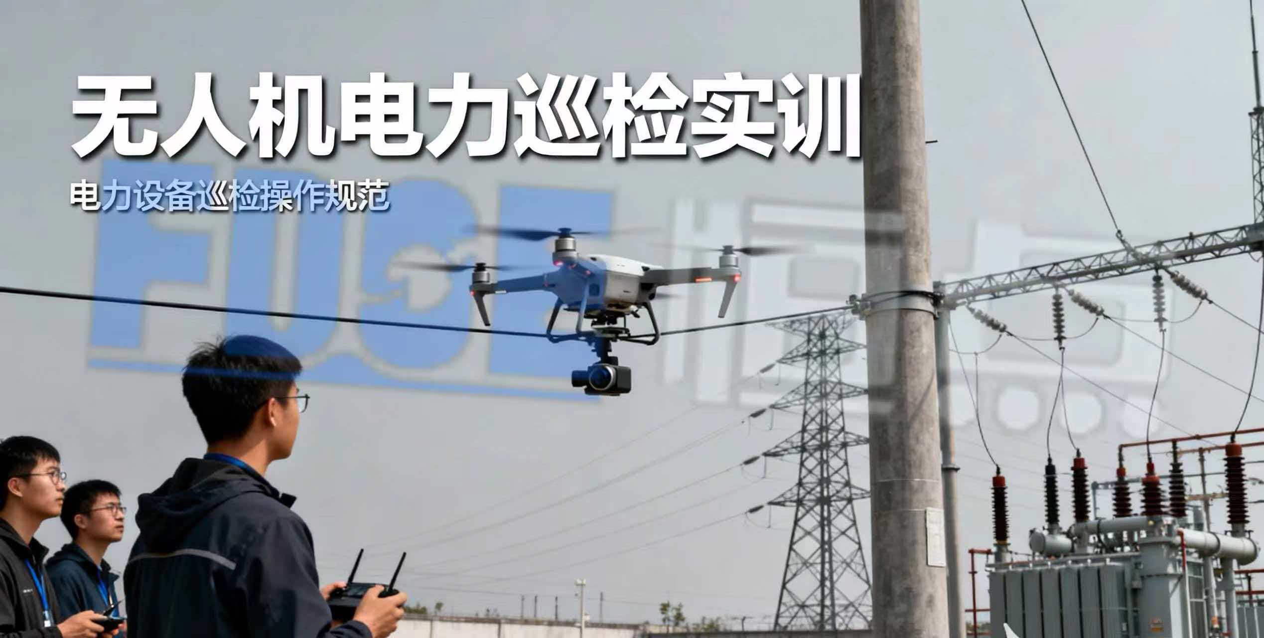 基于实景化模型的无人机电力巡检