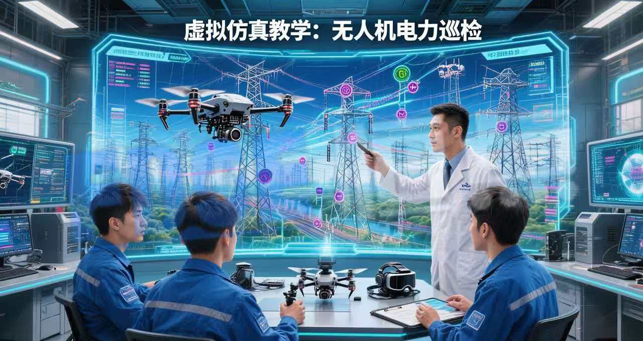 无人机电力巡检“AI+虚仿”创新实训室 无人机电力巡检“AI+虚仿”创新实训室