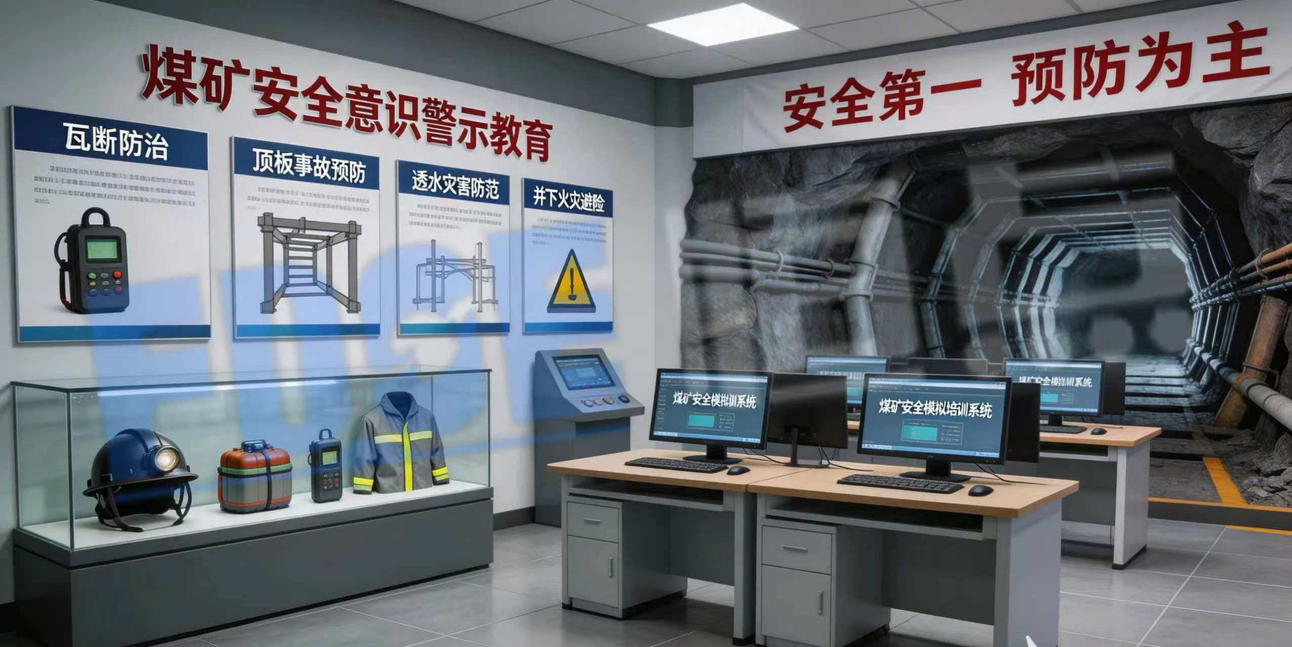 煤矿安全意识警示教育与防治实训室