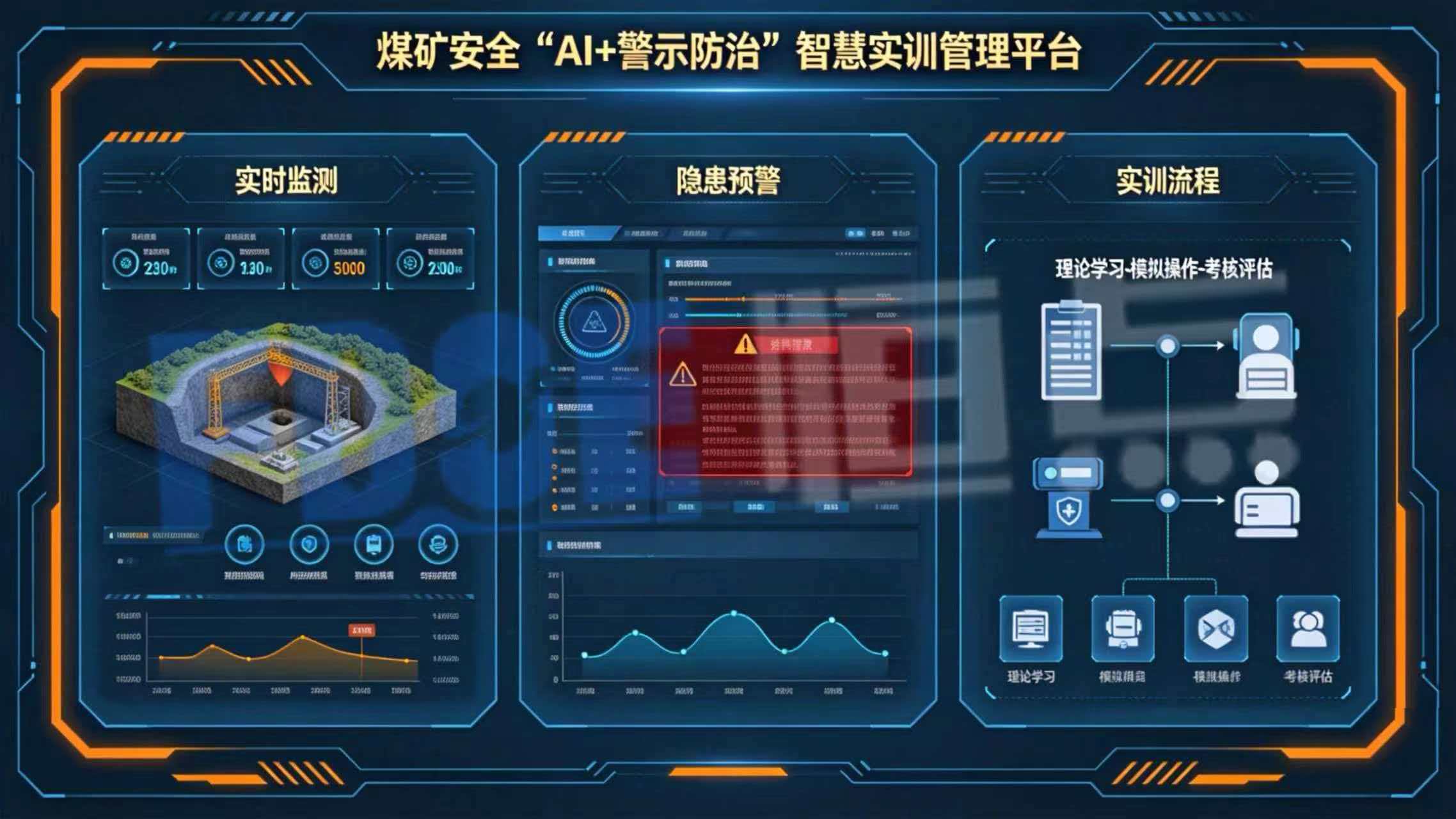 煤矿安全“AI+警示防治”智慧实训管理平台