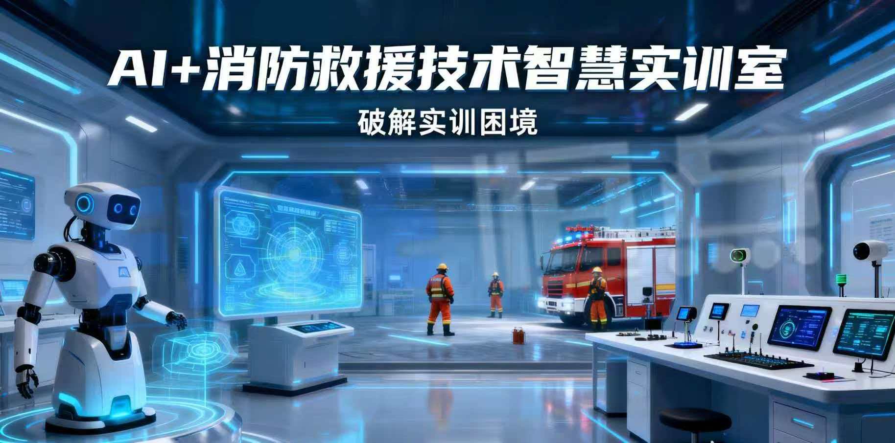 AI+消防救援技术智慧实训室,破解实训困境 AI+消防救援技术智慧实训室,破解实训困境
