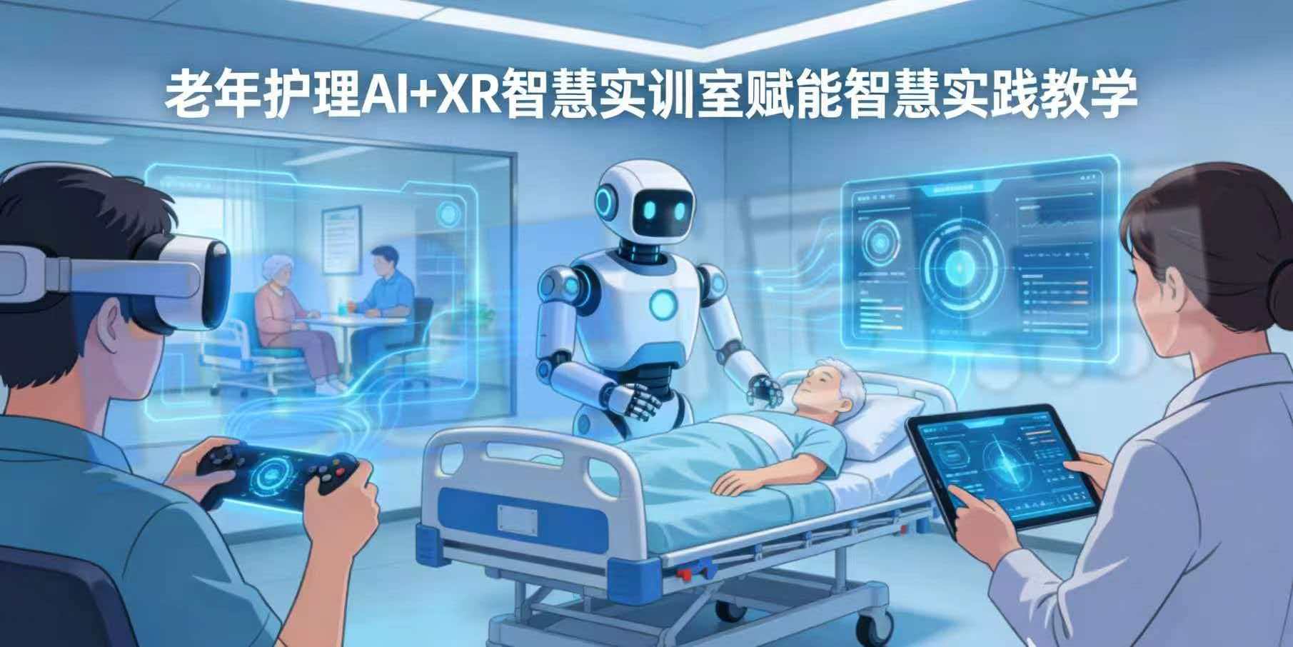 老年护理AI+XR智慧实训室赋能智慧实践教学 老年护理AI+XR智慧实训室赋能智慧实践教学
