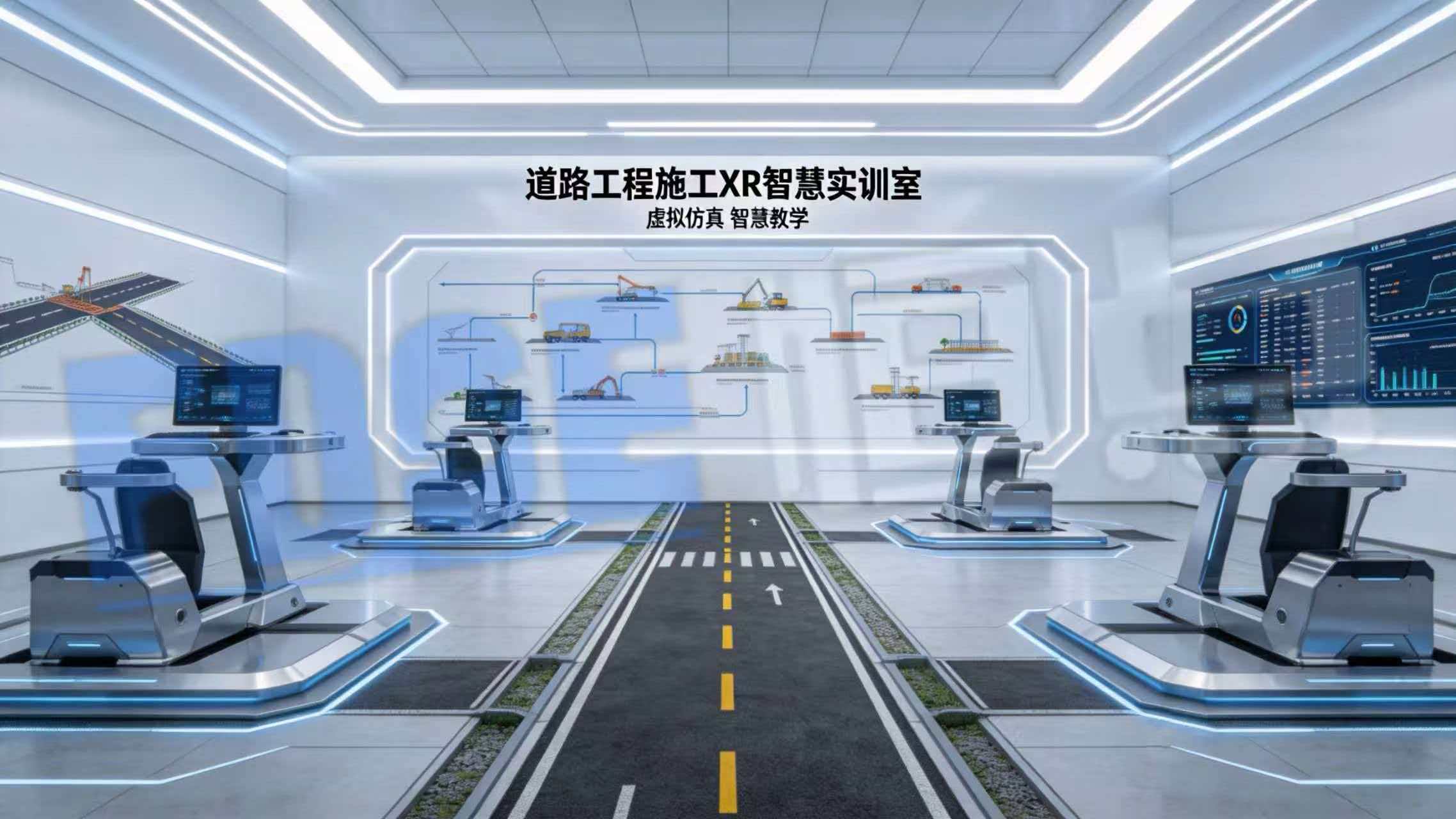 道路工程施工XR智慧实训室