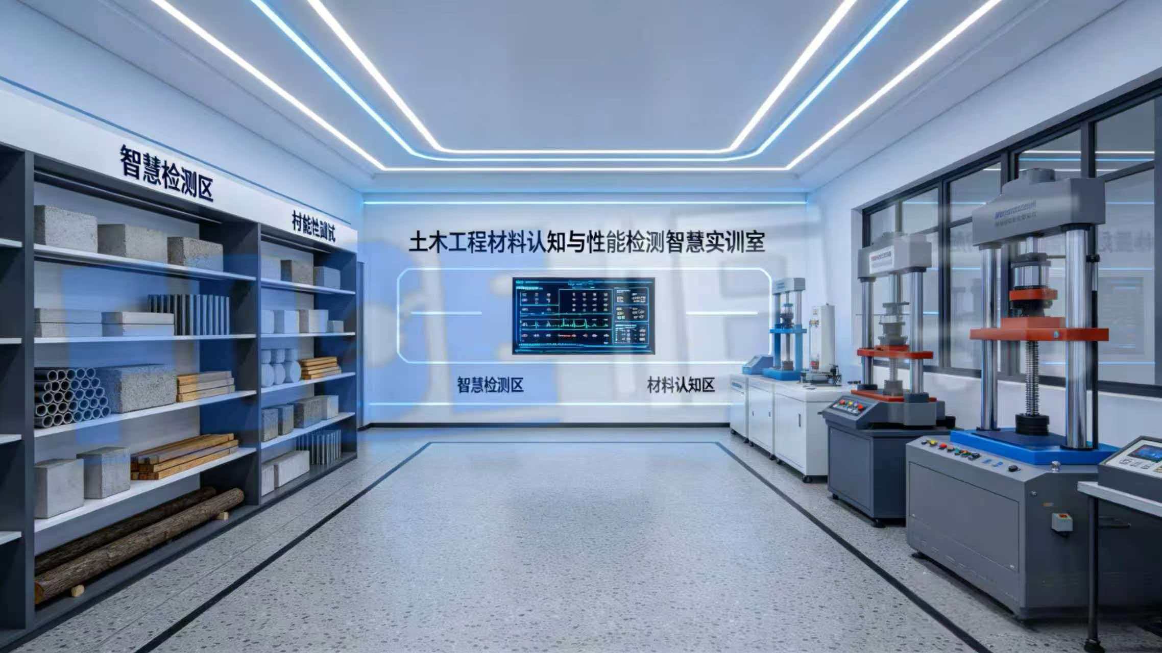 土木工程材料认知与性能检测智慧实训室 土木工程材料认知与性能检测智慧实训室