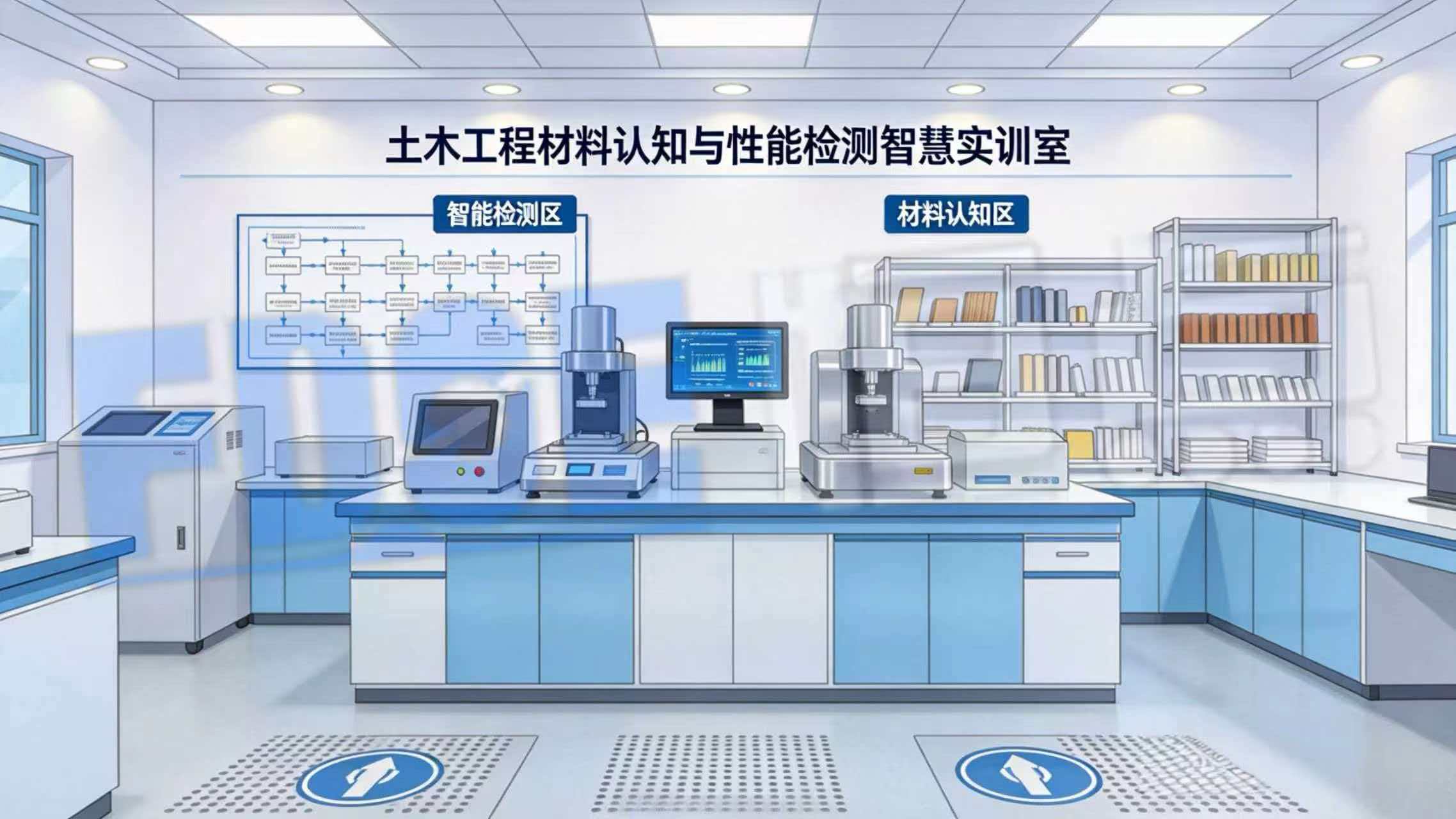 土木工程材料认知与性能检测智慧实训室