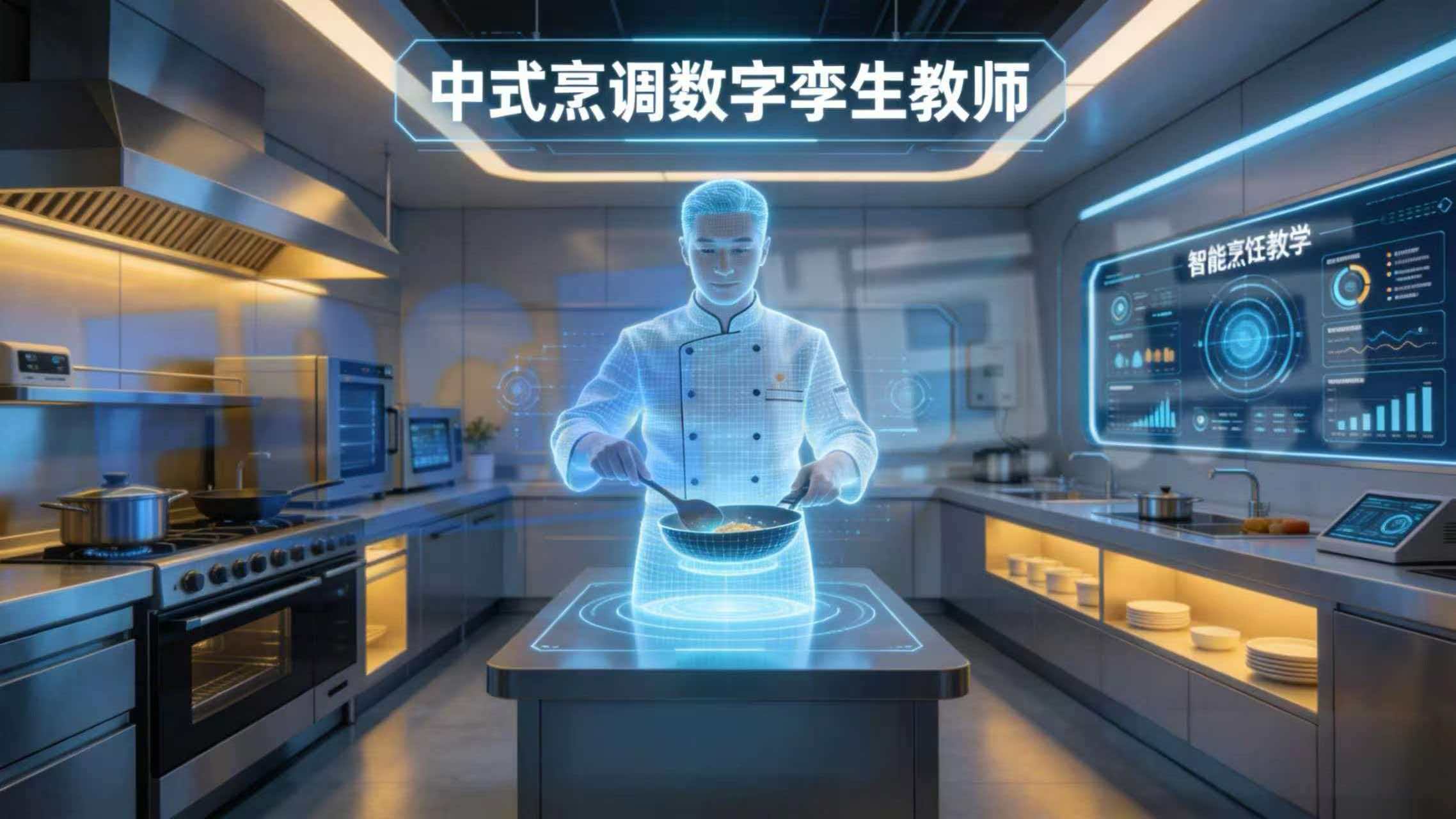 中式烹调数字孪生教师+未来实训中心 中式烹调数字孪生教师+未来实训中心