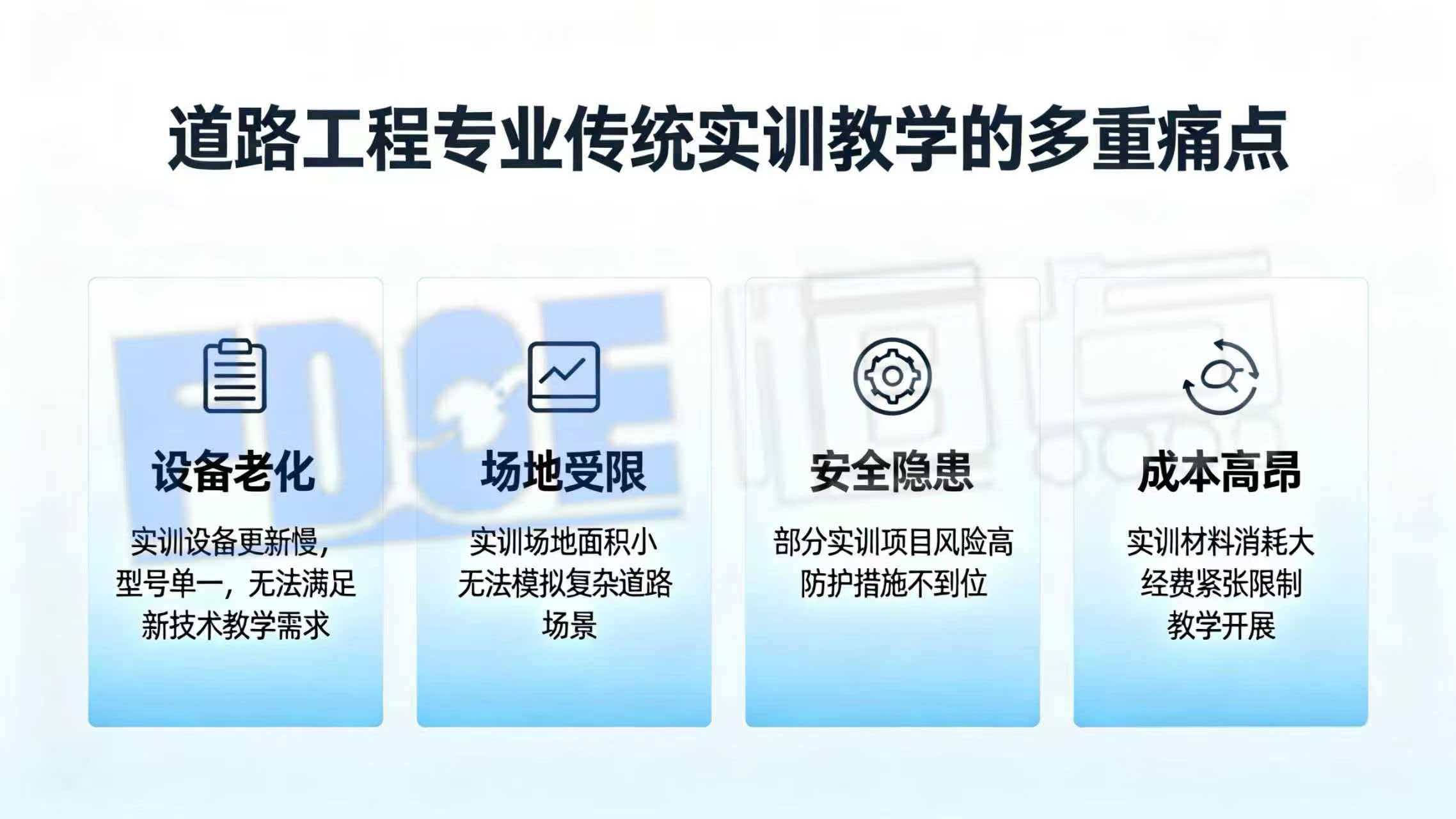 道路工程专业 传统实训教学的多重痛点