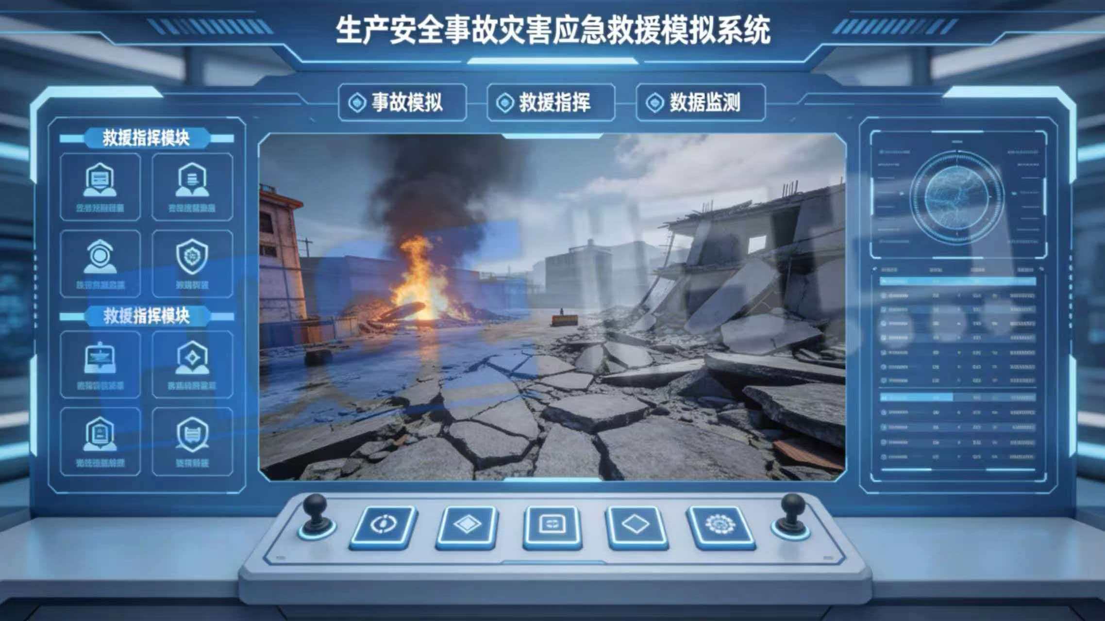生产安全事故灾害应急救援模拟系统 生产安全事故灾害应急救援模拟系统