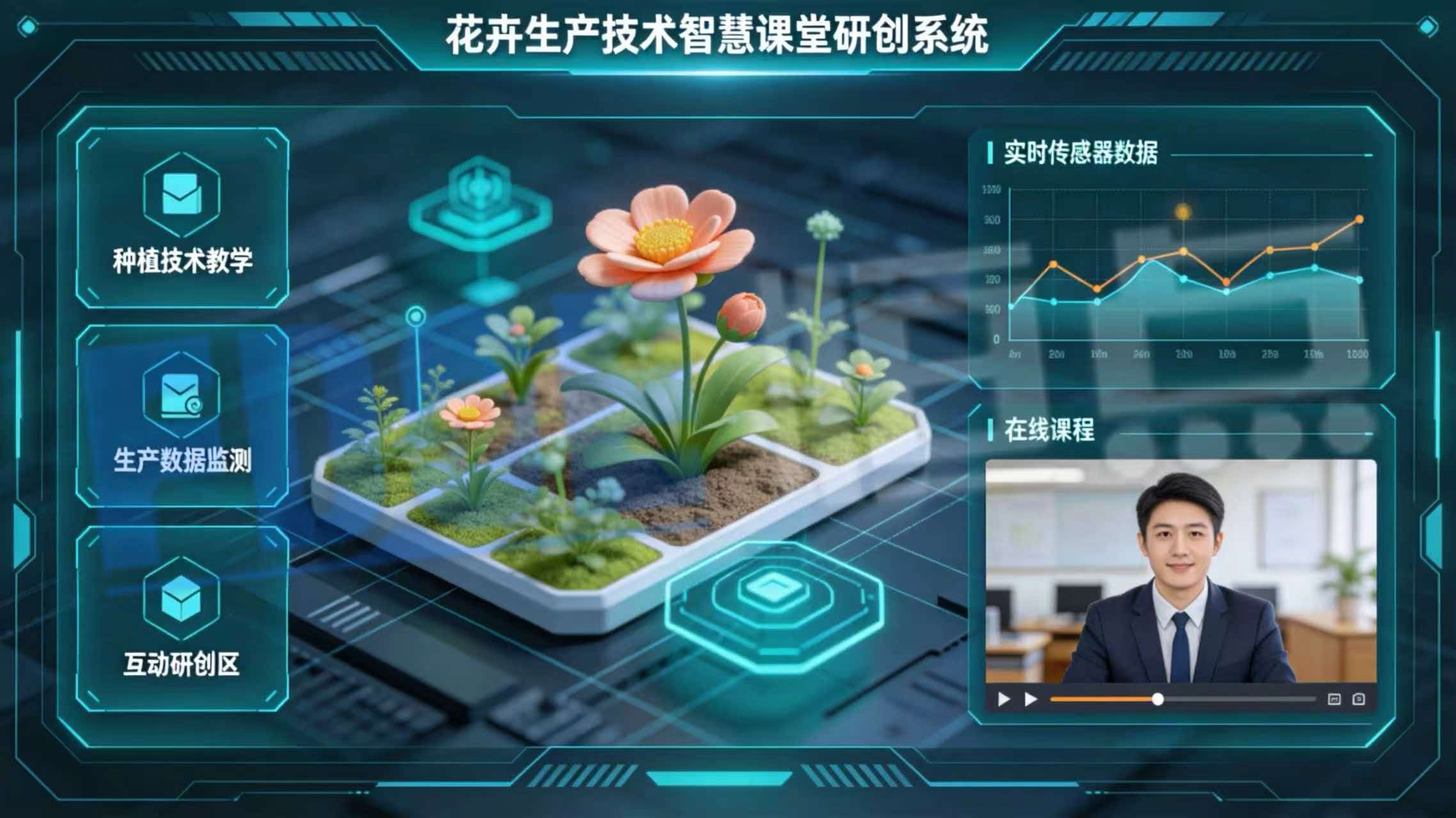 花卉生产技术智慧课堂研创系统 花卉生产技术智慧课堂研创系统