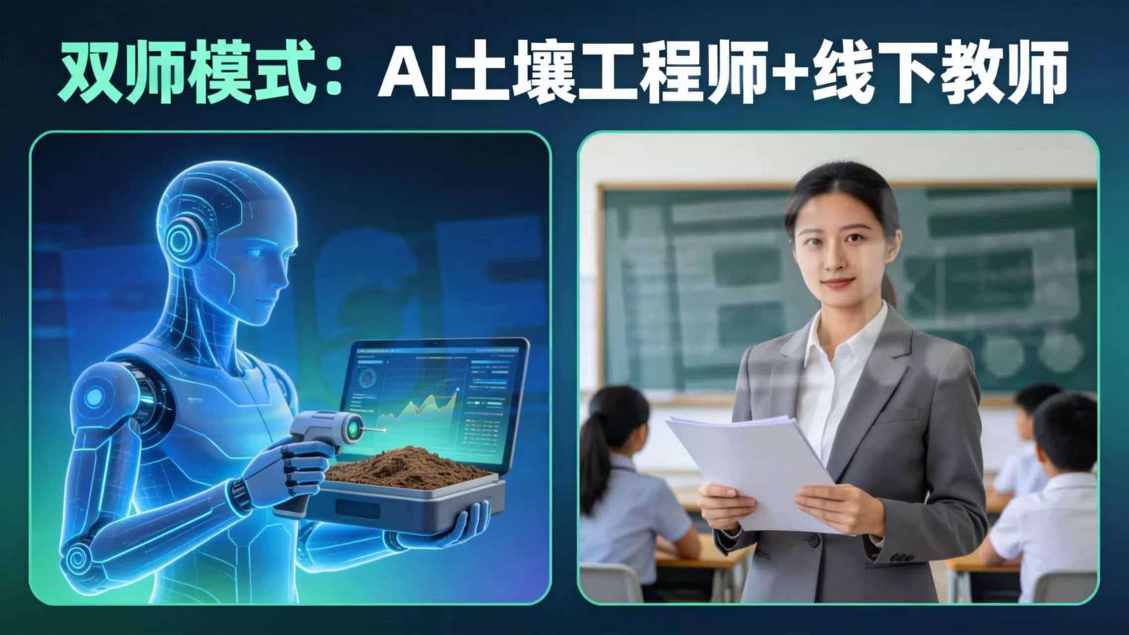 双师模式:AI土壤工程师+线下教师 双师模式:AI土壤工程师+线下教师