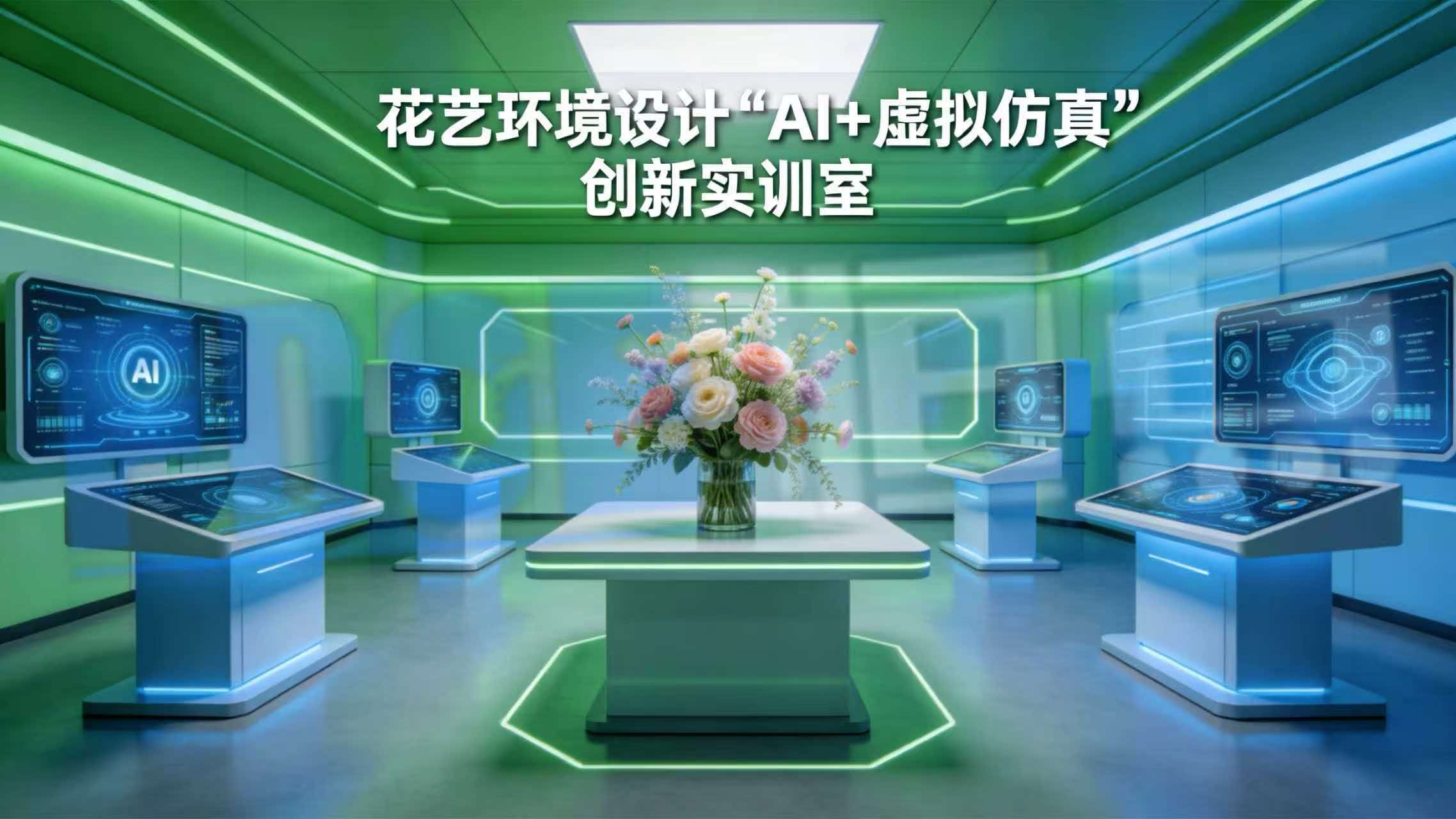 花艺环境设计“AI+虚拟仿真”创新实训室 花艺环境设计“AI+虚拟仿真”创新实训室