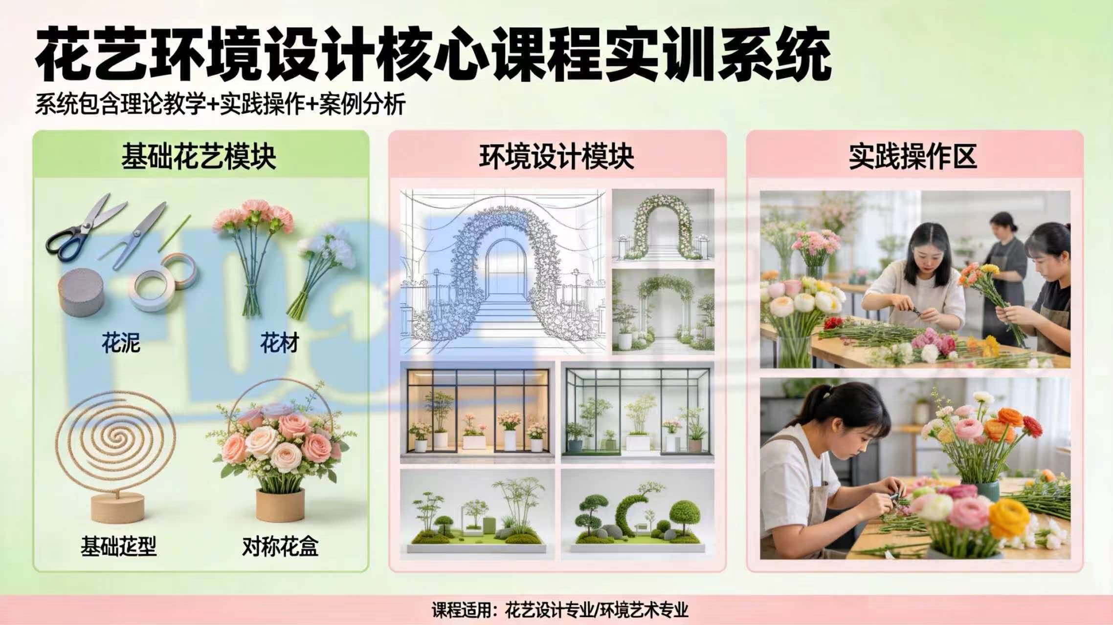 花艺环境设计核心课程实训系统 花艺环境设计核心课程实训系统