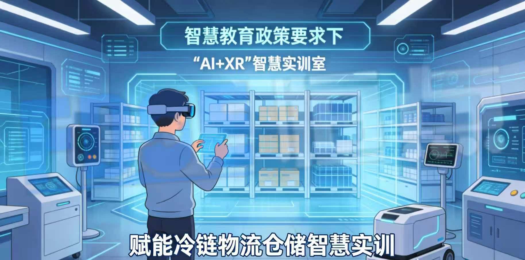 智慧教育政策要求下 “AI+XR”智慧实训室赋能冷链物流仓储智慧实训