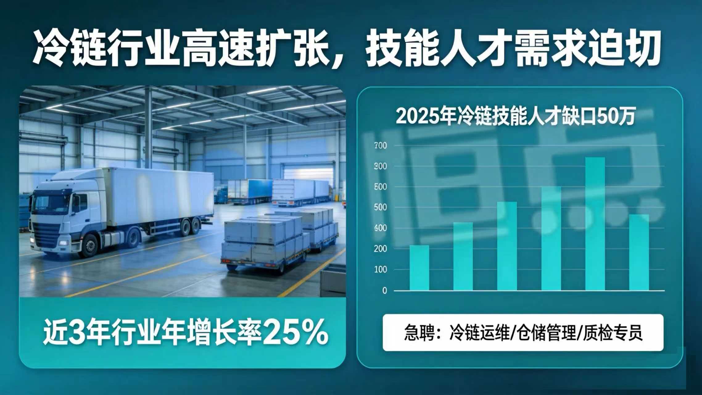行业高速扩张,冷链技能人才需求迫切 行业高速扩张,冷链技能人才需求迫切