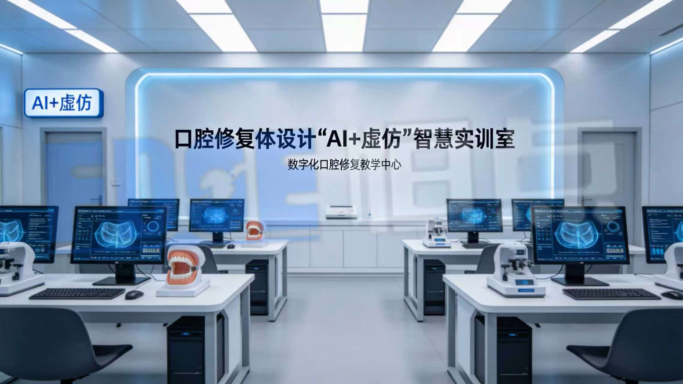 口腔修复体设计“AI+虚仿”智慧实训室 口腔修复体设计“AI+虚仿”智慧实训室
