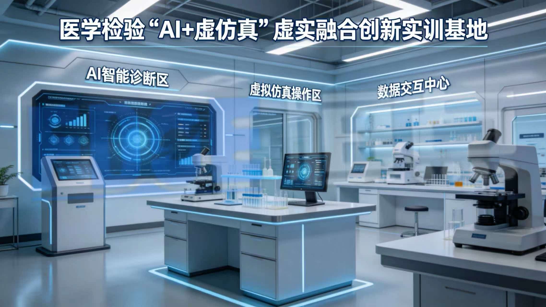 医学检验“AI+虚仿真”虚实融合创新实训基地