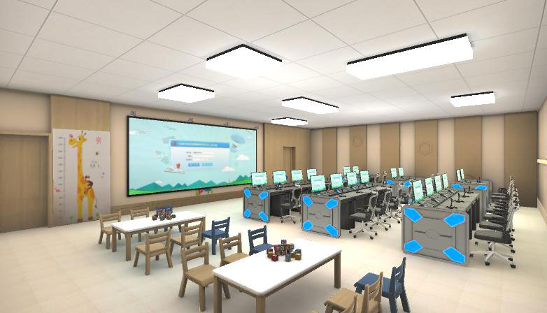 学前教育虚拟仿真实训室虚实结合操作体验区